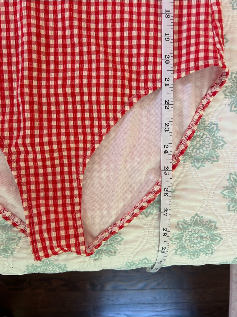 Shade & Shore Target Red Gingham One Piece Swimsuit — Size M — Like New - Picture 8 of 8